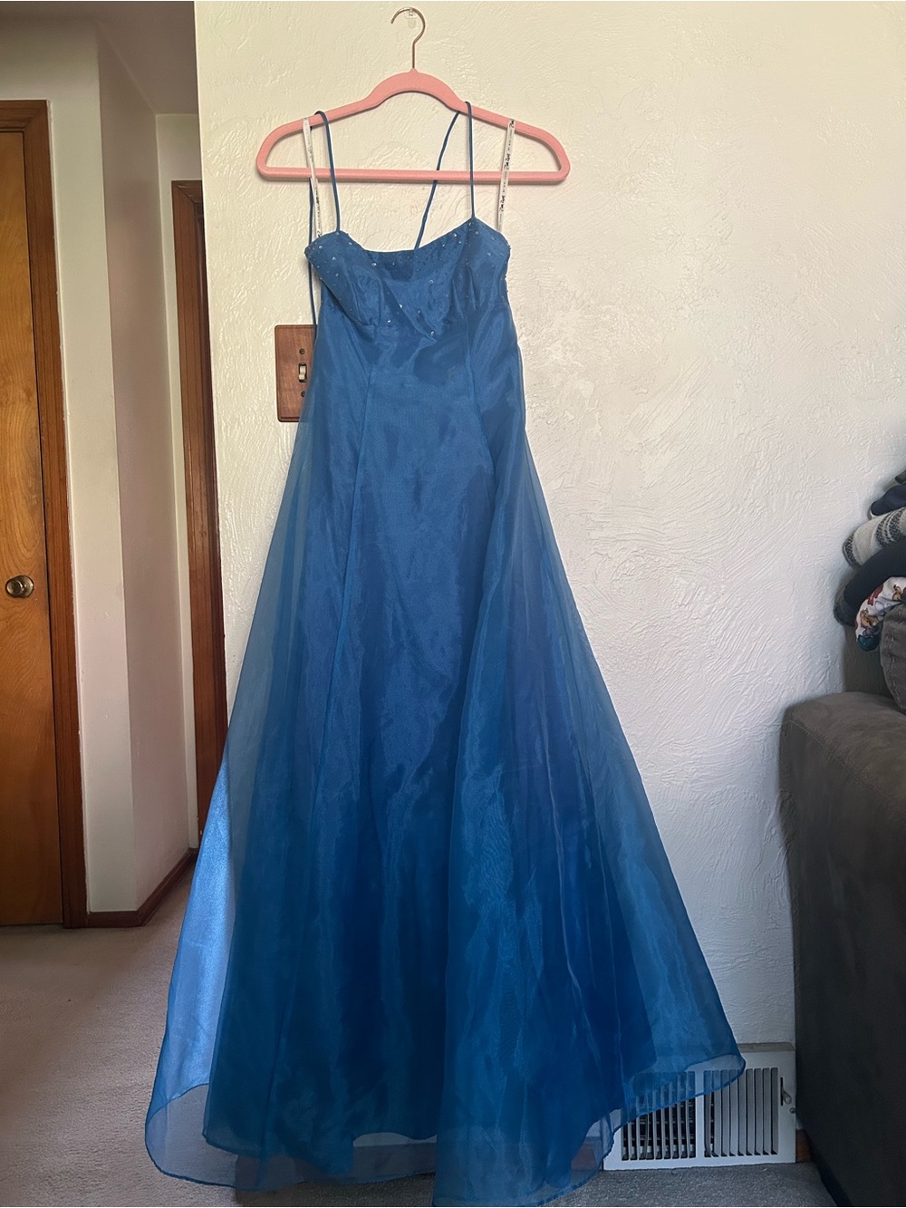 Zum Zum by Niki Livas Blue A-Line Prom Dress